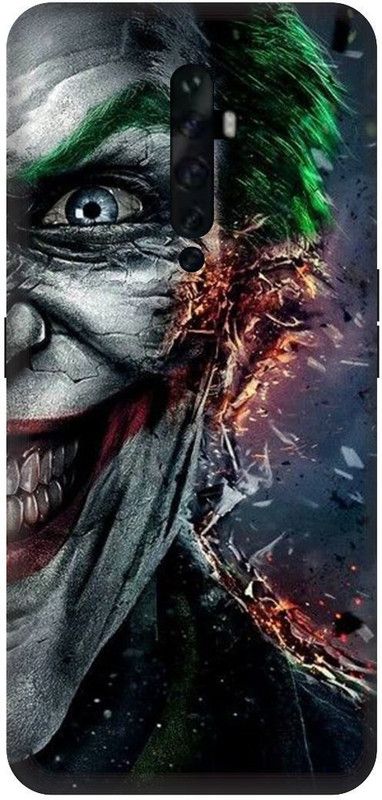 SSMORYA Back Cover for OPPO Reno 2F (Joker) Printed Back Cover  (Multicolor, Shock Proof, Pack of: 1)