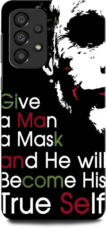 INTELLIZE Back Cover for SAMSUNG Galaxy A33 JOKER, BATMAN, HEALTH LEDGER JOKER, DARK KNIGHT, WHY SO SERIOUS  (Multicolor, Hard Case, Pack of: 1)