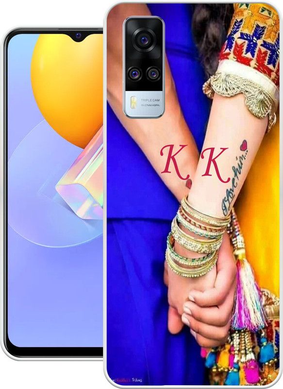 NIVUCLUB Back Cover for Vivo Y51 2020  (Multicolor, Dual Protection, Silicon)