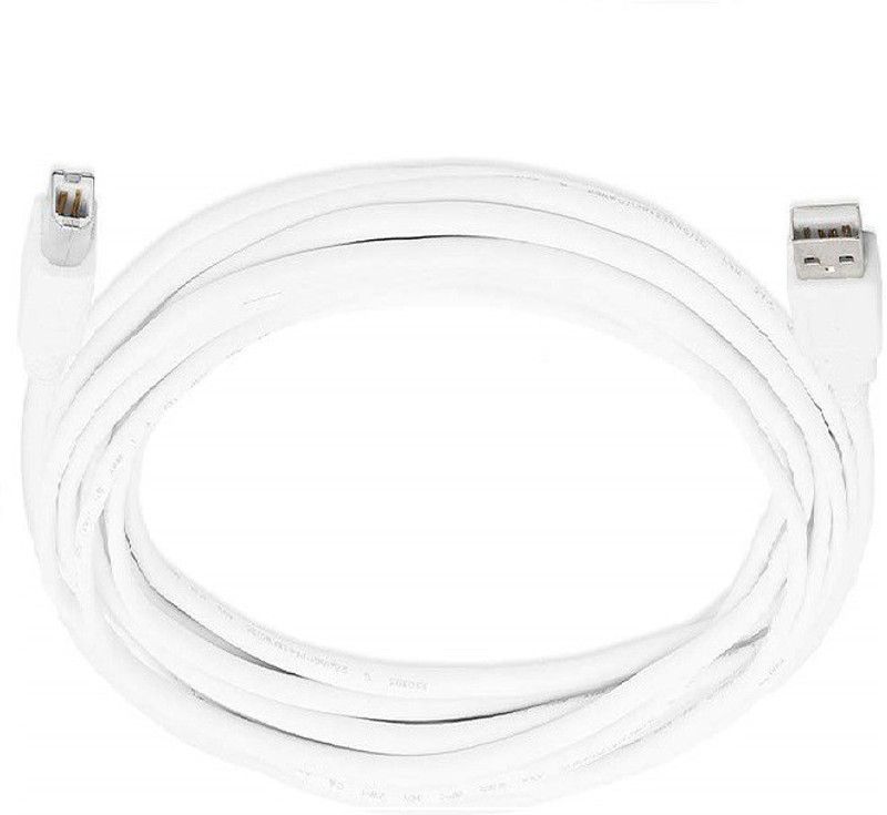 Tech-X Micro USB Cable 1.5 m USB Printer Cable 1.5m (White)  (Compatible with usb Printer, White, One Cable)