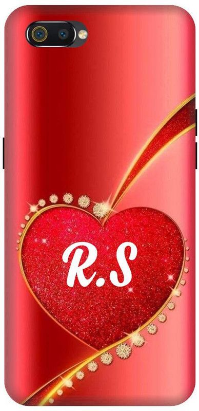 PHONE WALEY.COM Back Cover for Realme C2 , RMX1941 ,RS, R LOVES, S NAME, RS Love Printed  (Orange, Hard Case, Pack of: 1)