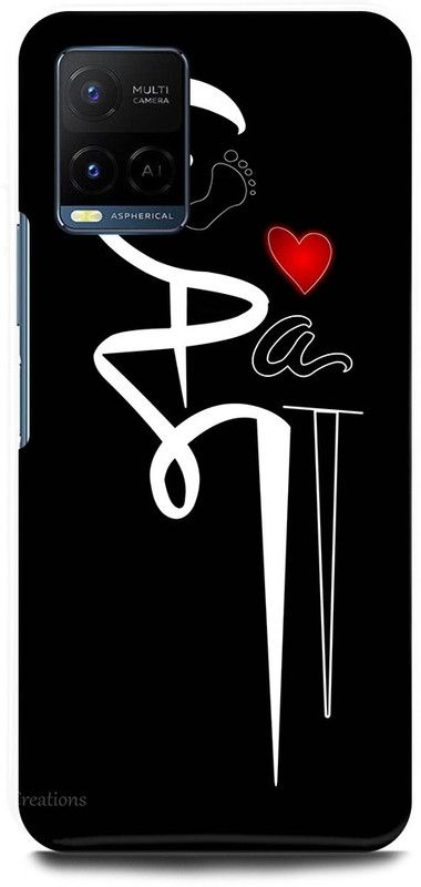 FIKORA Back Cover for Vivo Y21, V2149, MOM, DAD, MOTHER, FATHER, LOVE  (Black, Hard Case)