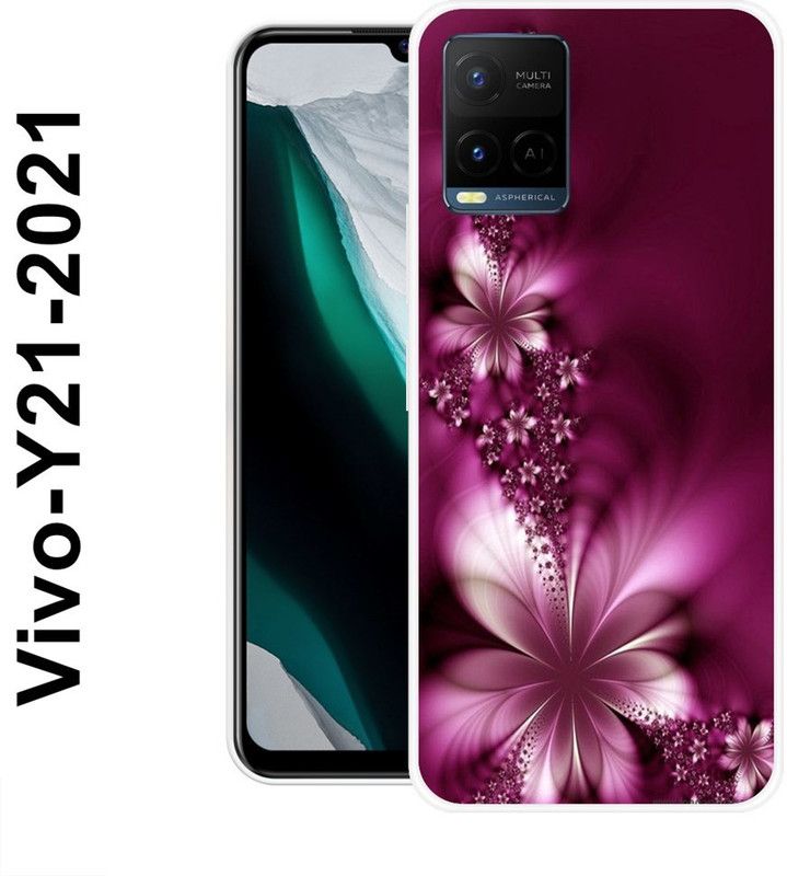 JATLAND Back Cover for Vivo Y21 2021, Vivo Y33s, Vivo Y21T, Vivo Y21A, Vivo Y21E, Vivo Y33T  (Purple, Grip Case, Silicon)
