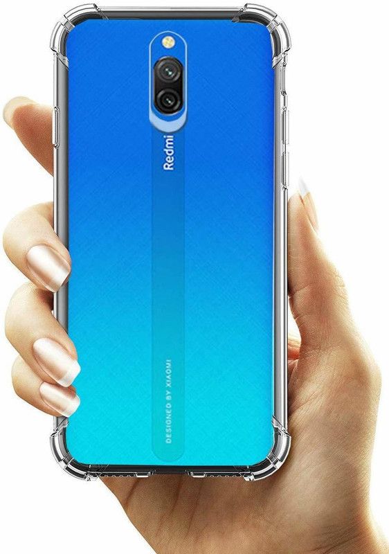onvye Back Cover for REDMI 8A DUAL  (Transparent, Dual Protection, Silicon)