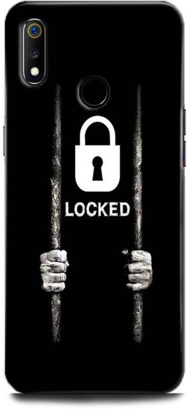 Afterglow Back Cover for Realme 3i LOCK, LOCKED  (Multicolor, Shock Proof, Pack of: 1)