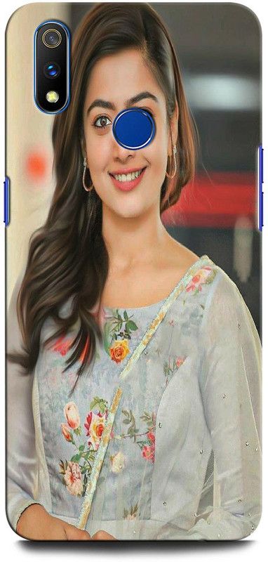 INTELLIZE Back Cover for Realme 3 RMX1825 RASHMIKA MANDANNA, ACTRESS, SOUTH STAR, NATIONAL CRUSH  (Multicolor, Hard Case)