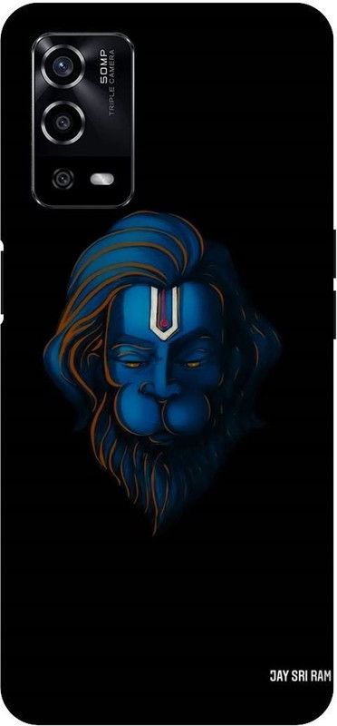 UMPRINT Back Cover for Oppo A55/CPH2325, Engry Hanuman Printed Back Cover  (Multicolor, Hard Case, Pack of: 1)