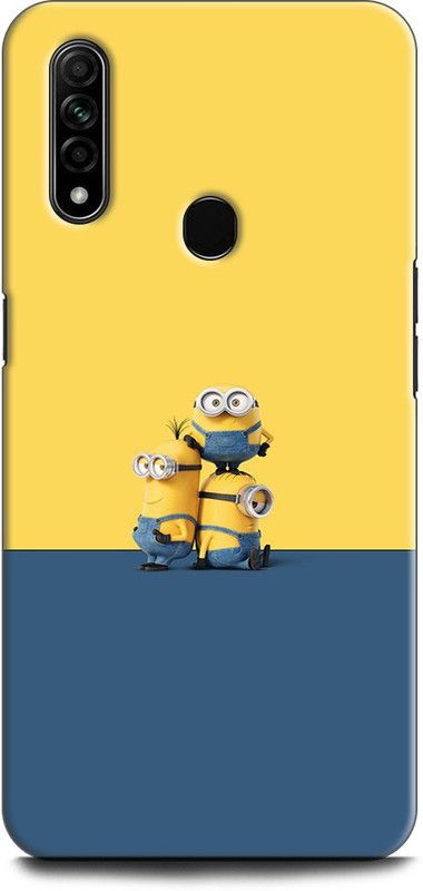 WallCraft Back Cover for OPPO A31, CPH2015 MINIONS, FUNNY MINIONS, COMIC, MOVIE, CARTOON  (Multicolor, Dual Protection, Pack of: 1)