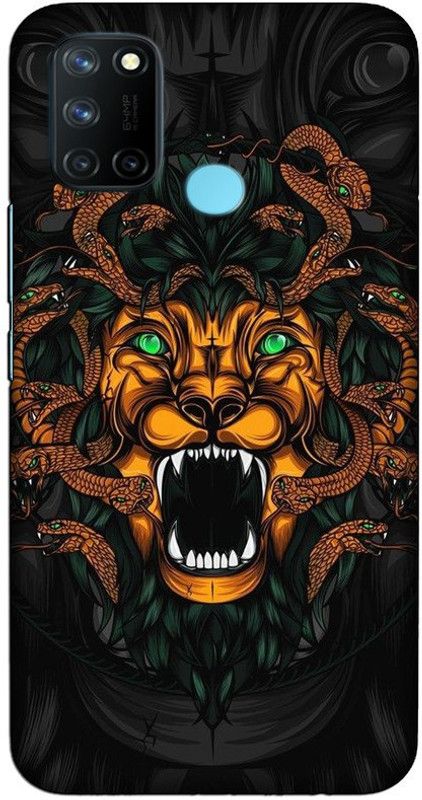CROKIAN Back Cover for Realme 7i Lionsnaks Back Cover  (Multicolor, Hard Case, Pack of: 1)