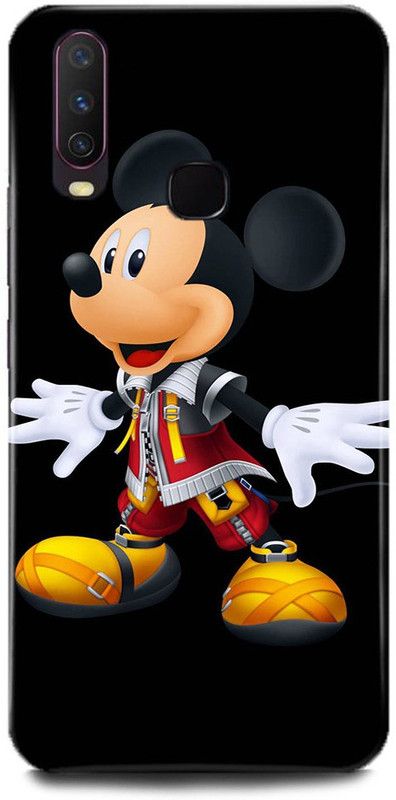 play fast Back Cover for Vivo Y17/1902 MICKEY MOUSE PRINTED  (Multicolor, Hard Case, Pack of: 1)