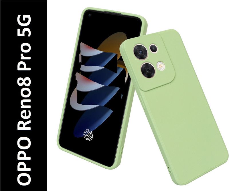 Coverskart Back Cover for OPPO Reno8 Pro 5G, Silicon Case  (Green, Dual Protection, Silicon, Pack of: 1)