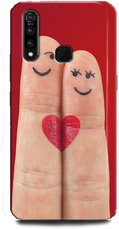 INDICRAFT Back Cover for Vivo Z1Pro, Vivo 1951, Finger love, Printed  (Multicolor, Shock Proof, Pack of: 1)
