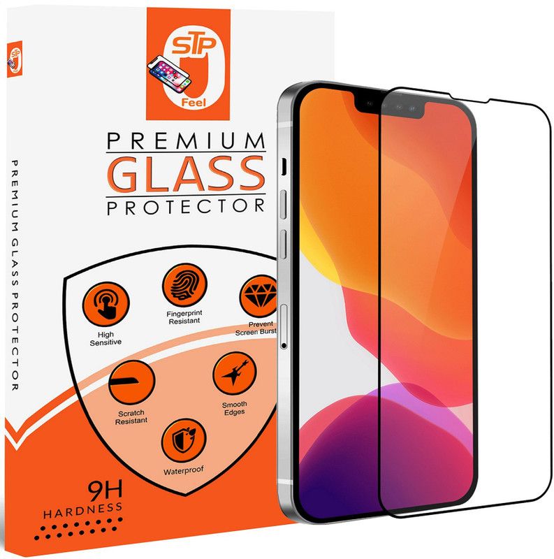 STP Edge To Edge Tempered Glass for iPhone 13 Pro Max (6.7 Inch) Premium Screen Protector | 9H Hardness Military Grade Tempered Glass  (Pack of 1)