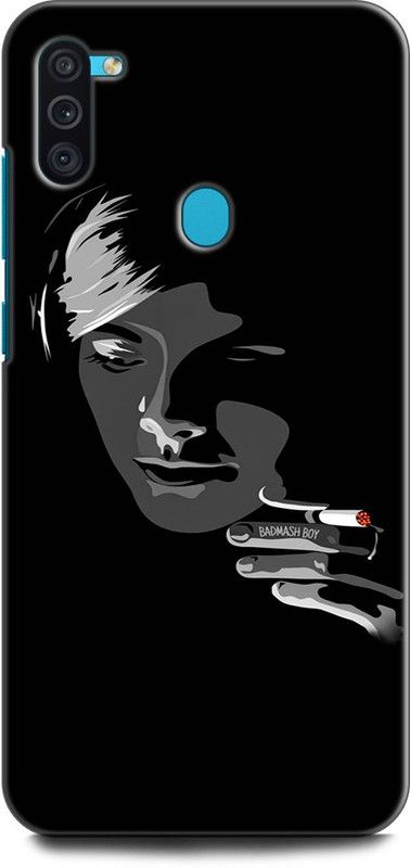 Afterglow Back Cover for SAMSUNG Galaxy M11 BAD BOY, SAD BOY, JUST, BADMASH, ALONE  (Multicolor, Shock Proof, Pack of: 1)