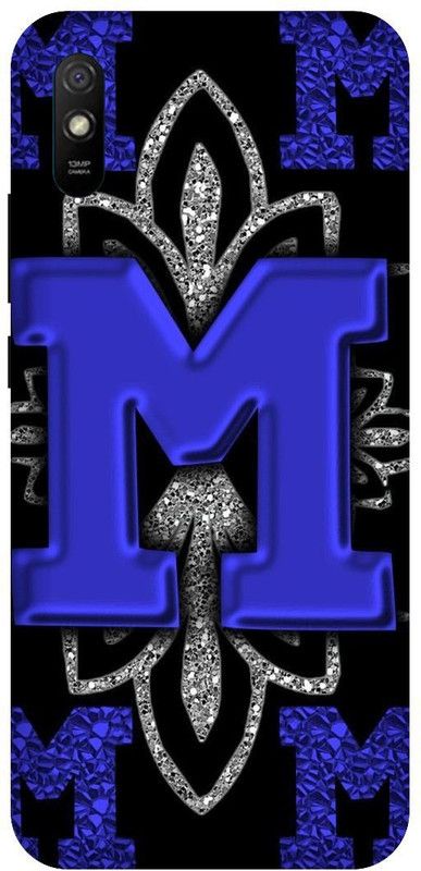 3D U PRINT Back Cover for Redmi 9A ,MZ006C3LI M letter,M name M word  (Multicolor, Waterproof, Pack of: 1)