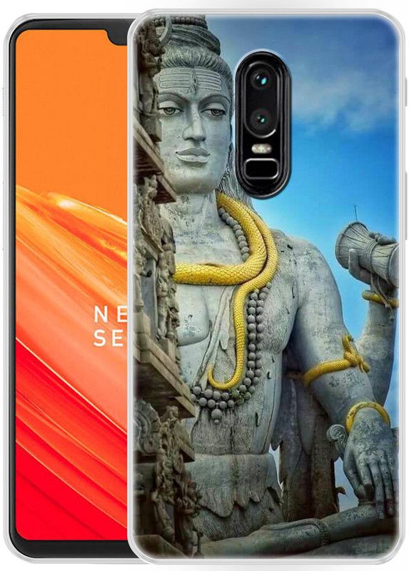 Fashionury Back Cover for OnePlus 6  (Multicolor, Waterproof, Silicon, Pack of: 1)