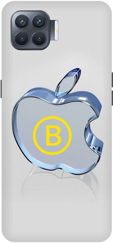 THESTONEWELL Back Cover for OPPO F 17 PRO B WORD B LETER APPLE IPHONE  (Multicolor, Waterproof, Pack of: 1)