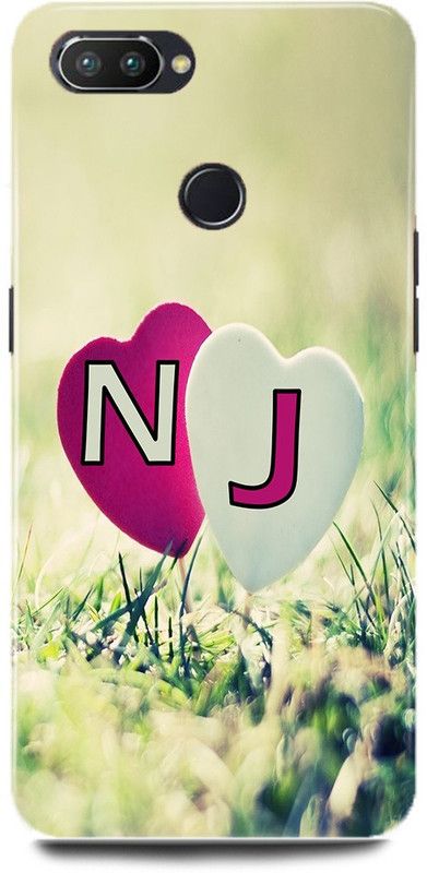 JUGGA Back Cover for Realme U1, N LOVES J NAME,N NAME, J LETTER, ALPHABET,N LOVE J NAME  (Green, Hard Case, Pack of: 1)