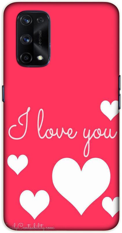 iprinto Back Cover for Realme X7 Pro, Realme X7 Pro 5G I Love You Back Cover  (White, Hard Case, Pack of: 1)