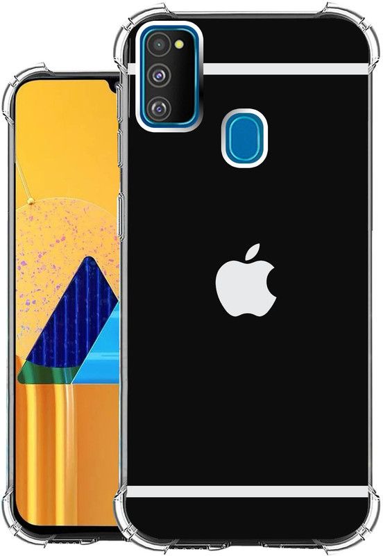 Snazzy Back Cover for samsung galaxy m30s  (Black, Shock Proof, Silicon, Pack of: 1)