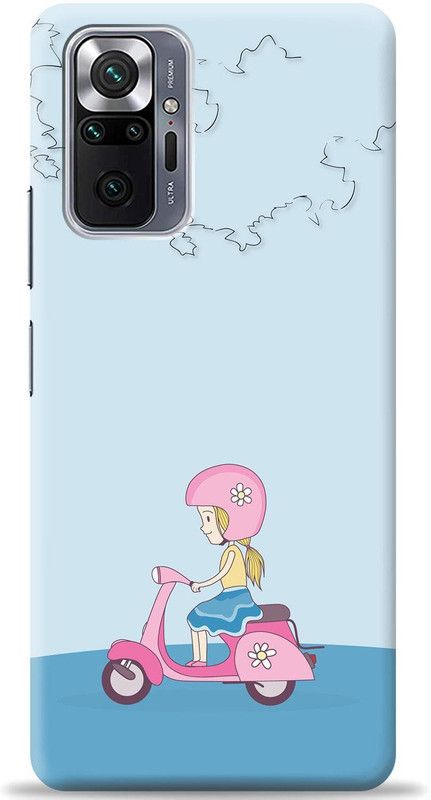 Loffar Back Cover for Redmi Note 10 Pro  (Blue, Shock Proof, Pack of: 1)