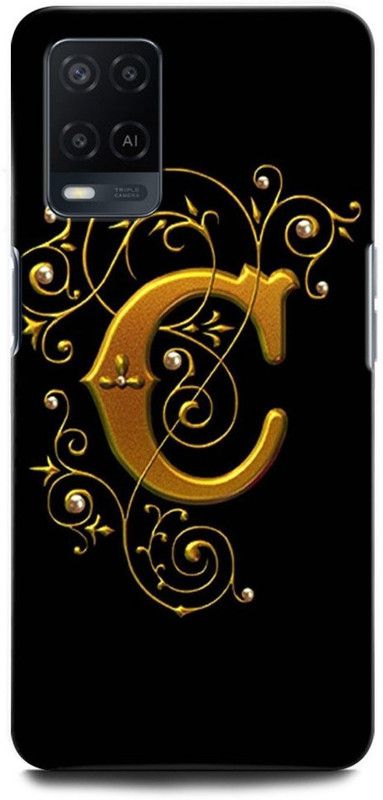 ORBIQE Back Cover for OPPO A54 2263 C, C LETTER, C ALPHABET, DESIGN  (Multicolor, Hard Case, Pack of: 1)
