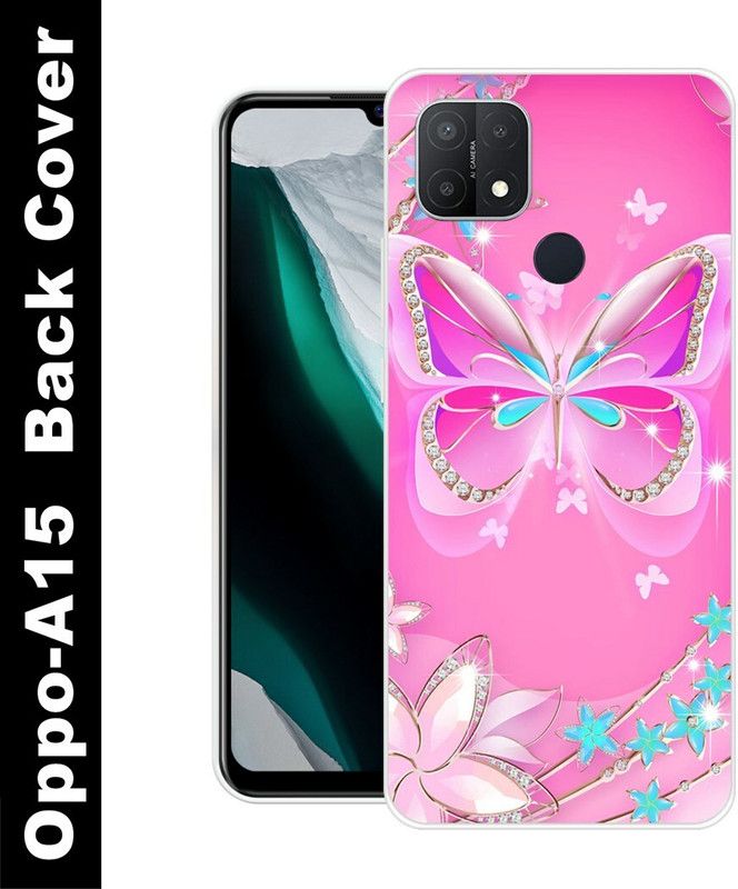 Koolbug Back Cover for OPPO A15  (Multicolor, Grip Case, Silicon)