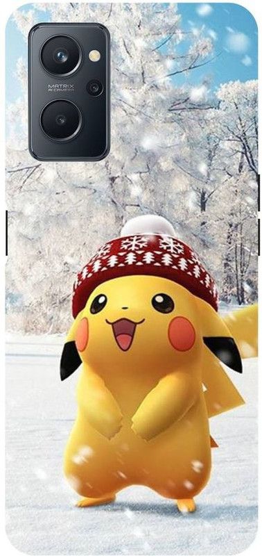 Wall Art Back Cover for Oppo K10 PIKACHU, CARTOON, POKEMON, CUTE, PIKACHU POKEMON, LOVE  (Multicolor, Dual Protection, Pack of: 1)