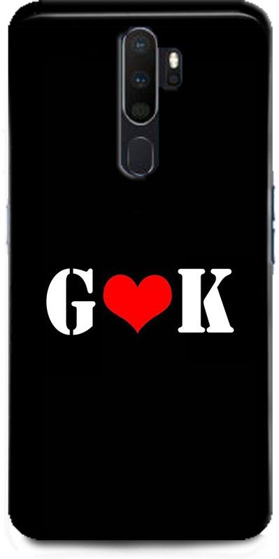 Afterglow Back Cover for OPPO A5 2020 G K, G LOVES K, NAME, LETTER, ALPHABET, GK LOVE, HART  (Multicolor, Shock Proof, Pack of: 1)
