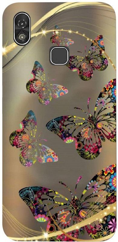 Golden Mask Back Cover for Ivoomi Z1 Golden Butterfly  (Multicolor, Waterproof, Silicon, Pack of: 1)