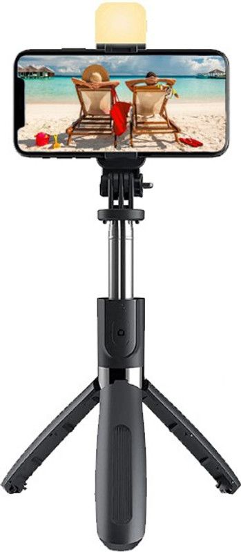 Ureka Bluetooth Selfie Stick  (BLACK, Remote Included)