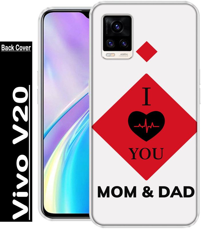 INDIALAND Back Cover for Vivo V20  (Multicolor, Grip Case, Silicon, Pack of: 1)
