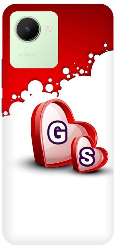 ThePrintlink Back Cover for Realme Narzo 50i Prime, G S, G LOVE S, G S NAME, G S ALPHABET, HEART  (Multicolor, Shock Proof, Pack of: 1)