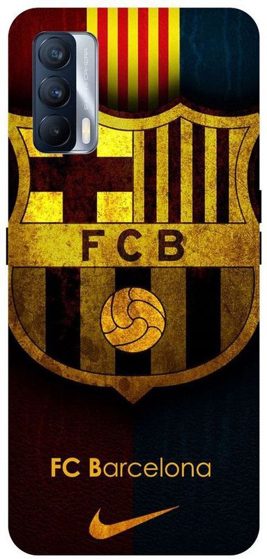 PICHKU Back Cover for REALME X7-RMX2176-FCB,BARCELONA,QATAR,AIRWAYS,FOOTBALL,SPORTS,SIGN,MESSI,RONALDO  (Multicolor)