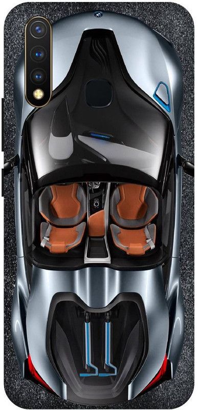 SSMORYA Back Cover for Vivo Y19 Ferrari Car Printed Back Cover  (Multicolor, Waterproof, Pack of: 1)