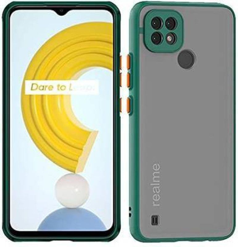 Wellchoice Back Cover for Realme C25Y,Realme C21Y  (Green, Camera Bump Protector, Pack of: 1)