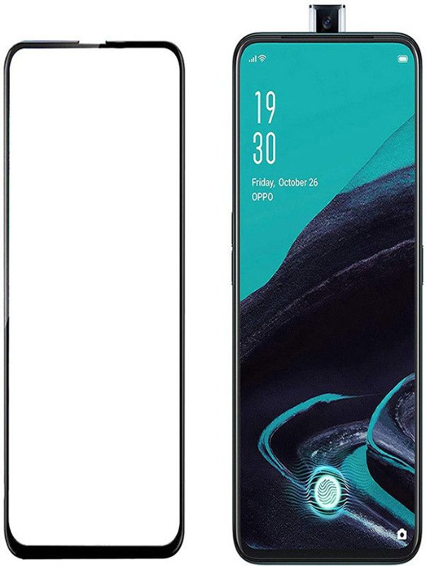 HOBBYTRONICS Edge To Edge Tempered Glass for OPPO Reno 2z, Oppo Reno2 F, OPPO K3, Vivo V15, Vivo Z1 Pro  (Pack of 1)