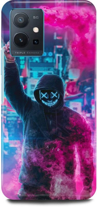 play fast Back Cover for Vivo y75 5G, V2142 MARSHMELLOW, MARSHMELLO, MUSIC, DJEDM, ARTJOKER  (Pink, Hard Case, Pack of: 1)