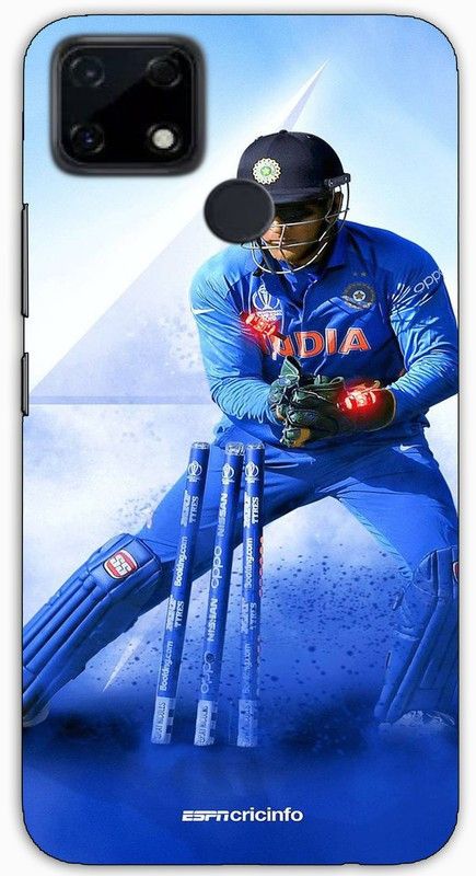 itrusto Back Cover for Realme Narzo 30A MS Dhoni PRINTED Back Cover  (Multicolor, Pack of: 1)