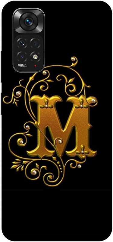 THE NARAYANA COLLECTIONS Back Cover for REDMI NOTE 11-M,LOVE,GOLDEN,ALPHABET,LATTER  (Multicolor, Hard Case, Pack of: 1)