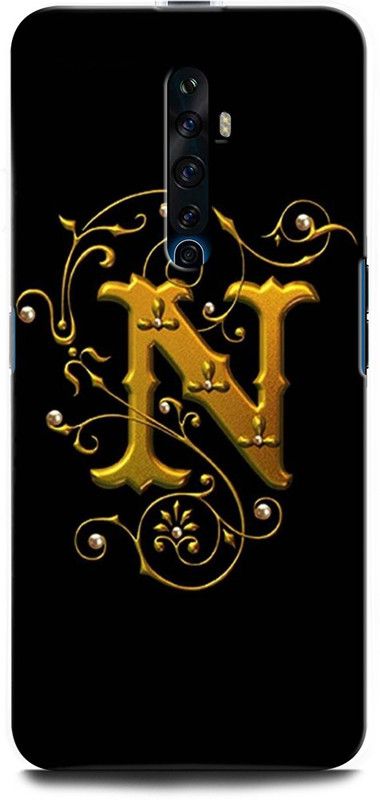 ORBIQE Back Cover for OPPO Reno2 F 1989 N, N LETTER, N ALPHABET, DESIGN  (Multicolor, Hard Case, Pack of: 1)