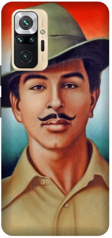 GRAFIQE Back Cover for REDMI Note 10 Pro M2101K6P FREEDOM FIGHTER, BHAGAT SINGH, CHANDRA SHEKAR AZAD  (Multicolor, Shock Proof, Pack of: 1)