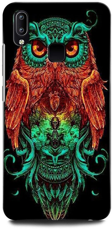 ORBIQE Back Cover for Vivo Y93 1815 OWL, TRIPPY, WORLD, EYE, USA, ILLUMINATI, MASONICO, OWL  (Multicolor, Hard Case, Pack of: 1)