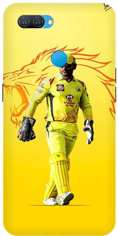 THE NARAYANA COLLECTIONS Back Cover for OPPO A12-CPH2083-DHONI,JERRSY,7,INDIAN,MSD,IPL  (Multicolor, Hard Case, Pack of: 1)
