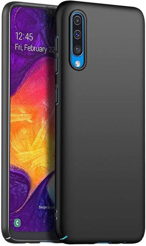 FITSMART Back Cover for Samsung Galaxy A50  (Black, Shock Proof, Silicon, Pack of: 1)