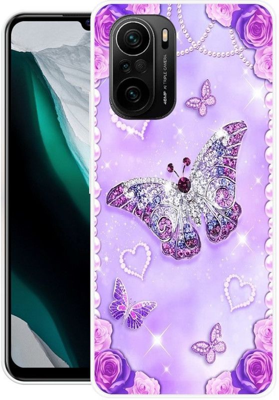 BLUEBUG Back Cover for Mi 11x  (Purple, Silicon, Pack of: 1)