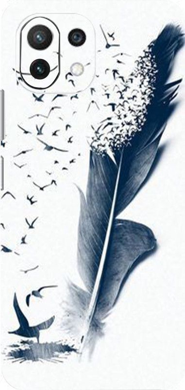 CLAXA Birda Feather Xiaomi Lite 11Ne Back Skin Guard, Birda Feather Mobile Skin  (Birda Feather Skin With Super matte finish)