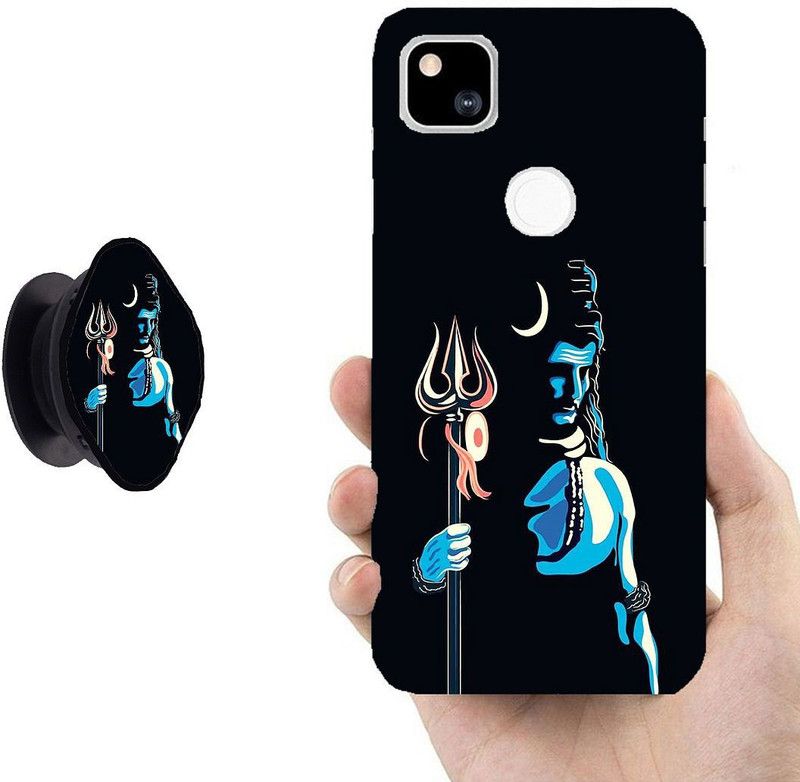 SPBR Back Cover for Google Pixel 4A  (Black, Blue, Cases with Holder)