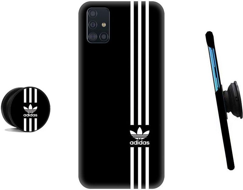 HELLO CASE Back Cover for Samsung Galaxy A51  (Black, White, Cases with Holder)