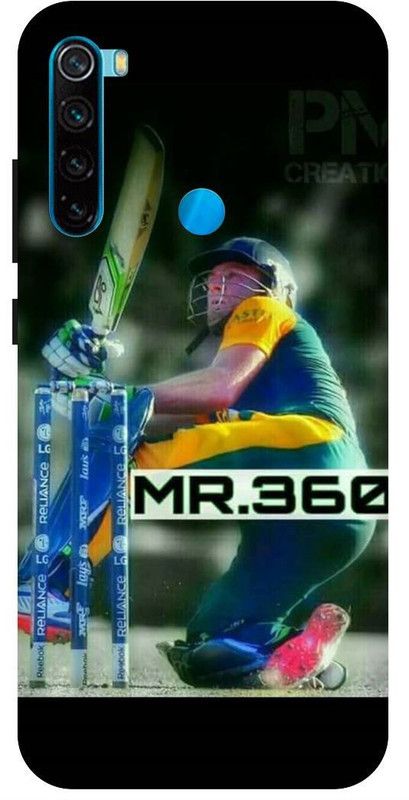 PICHKU Back Cover for REDMI NOTE 8-M1908C3JH-AB,DE,VILLIERS,SOUTH,AFRICA,PLAYER,RCB,IPL,CRICKETER,VIRAT,KOHLI  (Green, Hard Case, Pack of: 1)